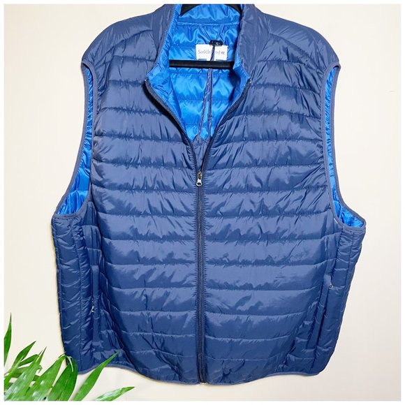 Saddlebred Jackets & Coats Saddlebred Mens Blue Packable Puffer